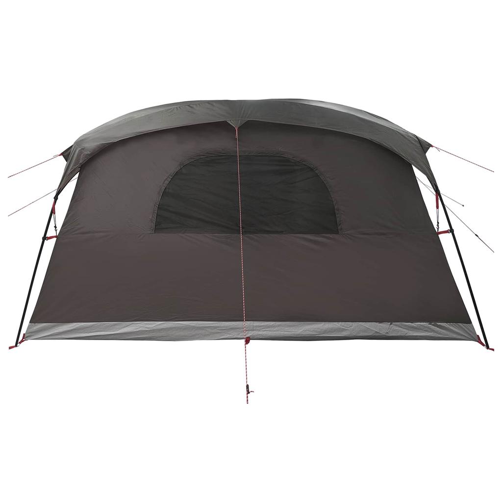 Tunnel Tent Brown Gray 366 x 244 x 198 cm Polyester and Steel