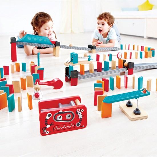 Hape Robot Factory Domino Wooden Toy Set, Popular Korean Game