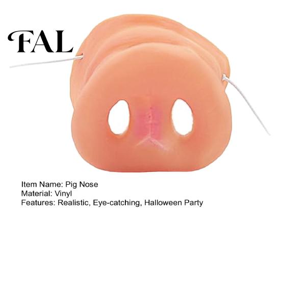 Accessorio per Maschera di Carnevale, Naso di Maiale Realistico, Maschera Naso Muso Morbido con Elastico per Costume Bambini Adulti, Accessori Animali per Halloween