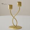 Taper Candle Holder Metal Curved Candle Holder Table Centerpiece Tapered Pillar Candles Holder for Wedding Festive Decor