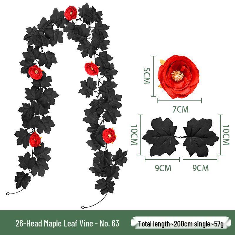 Autumn Maple Leaf Vine for Thanksgiving, Halloween & Christmas Decor