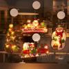 Grenzüberschreitende Weihnachts-Saugnapflichter: Weihnachtsmann, Rentier & Baumdekorationen für Schaufenster und Feiertagsatmosphäre