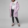 Jordan Pearlescent Mid-Length Hooded Down Jacket Kids Outerwear Pink FB0334-640