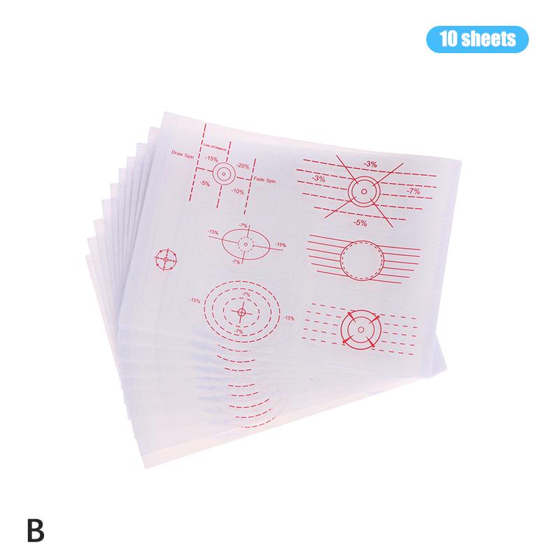 10Pcs Golf Impact Stickers Sticker Oversized Labels Roll Balls Hitting Recorder For Men Women Golf Practice Accessories
