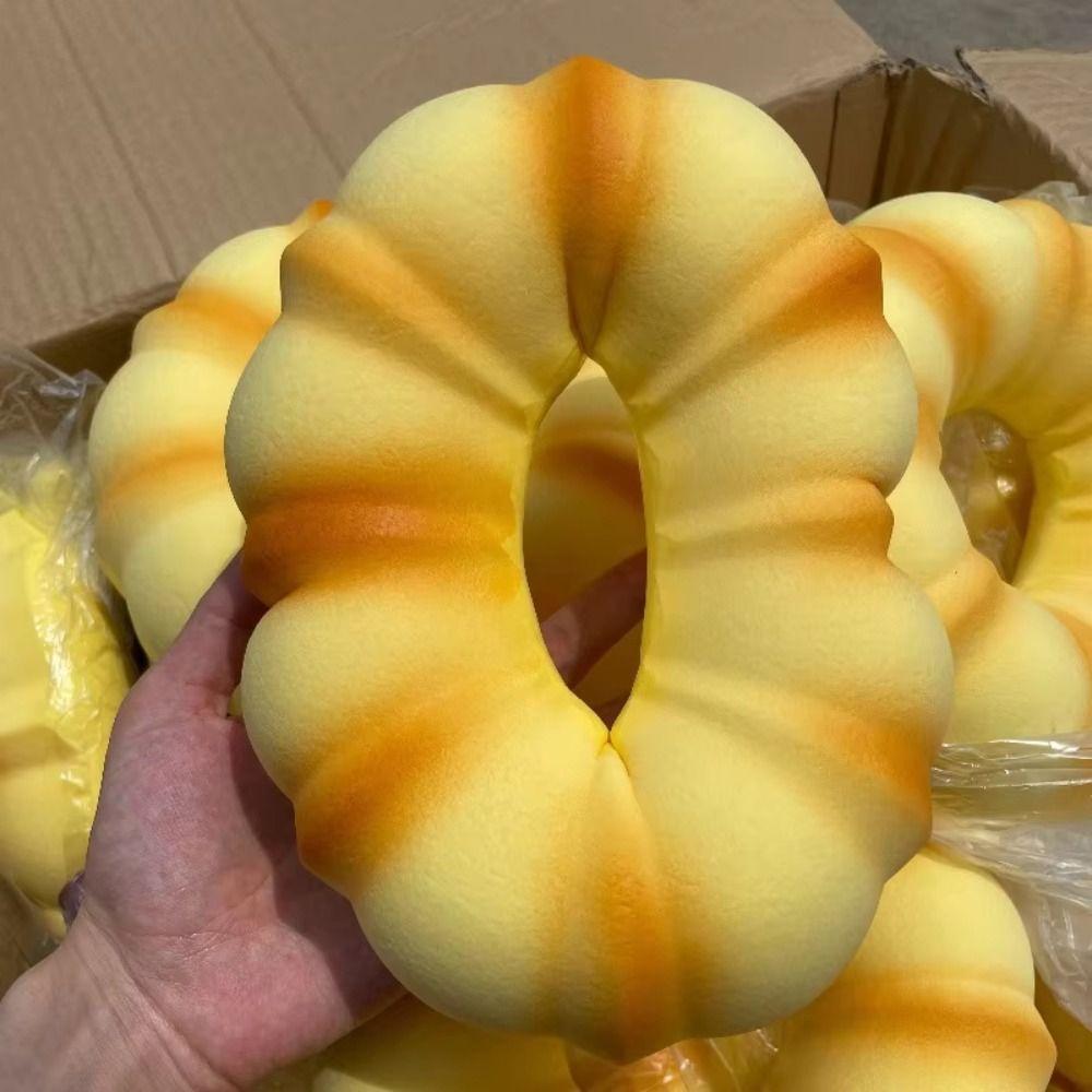 Prank Decoration Donut Bread Squeeze Toy Slow Rising Sensory Fidget Bread  Birthday Gift
