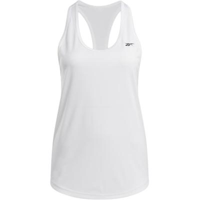 Comfortable Fitness Sleeveless Training Top With Brand Logo Print Women Tops White 100024200