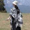 Fashion Sense D Home Shawl Women Xizang Lijiang Travel Photo Atmosphere Scarf Outdoor Cold Blanket