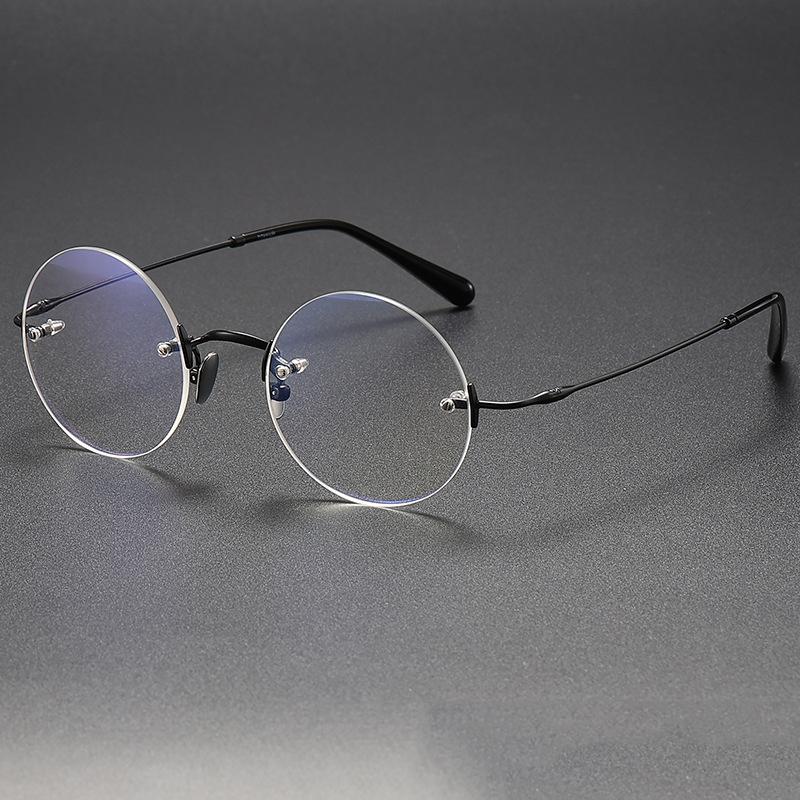 Pure Titanium Glasses Frame Men Rimless Prescription Square Eyeglasses Women Frameless Myopia Optical Eyewear Spectacles