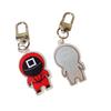 Game Squid Keychain Guard Replica Doll Dalgona Cookies Figure Key Pendant Ring