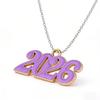 Fashionable 2026 Commemorative Alloy Necklace Pendant Ideal For Styling Outfits Lightweight Comfortable Jewelry Present