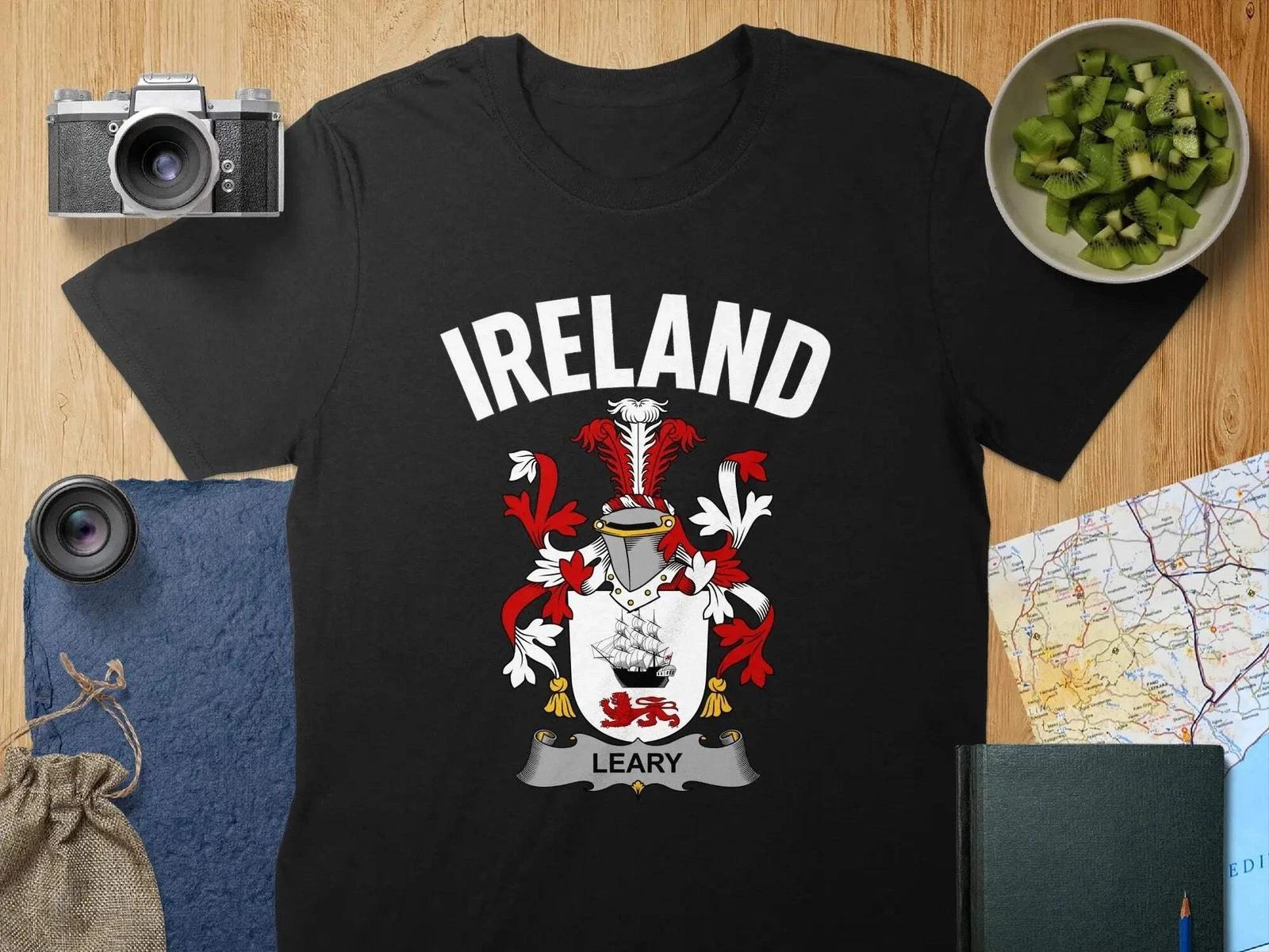 Leary Coat Of Arms Irish T-Shirt XL