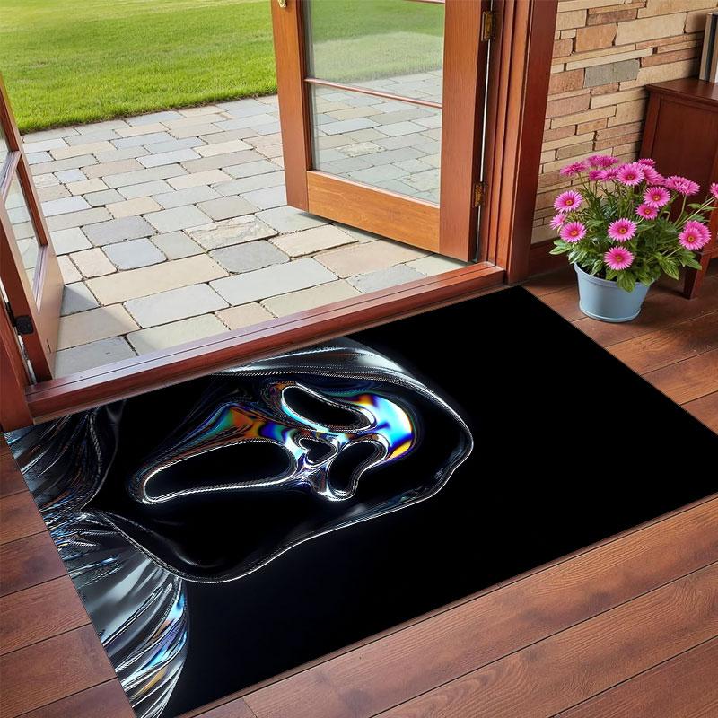 Crystal Velvet Rug Soft Non Slip Indoor Floor Mat Home DecorScream Ghostface
