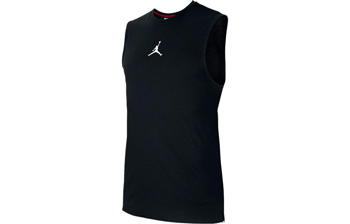 Jordan T-Shirts Herren Schwarz Rundhalsausschnitt Moderat M