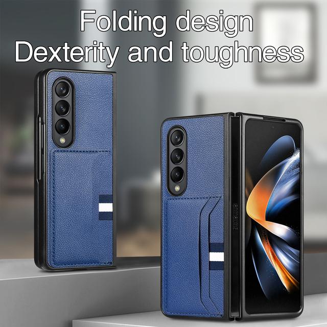 Drop Schutz Präzise Ausschnitt Klapp Fall Für Samsung Galaxy Z Fold 4 Fold4 Fold3 Fold2 Fold 2 3 5g Karte Slot Telefon Tasche Coque