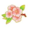 Flower Gods Brooch, Metal Pin Badge with UV Printed, Peony Plum Blossom Design Lapel Pin for Hanfu And Chinese Style Wear