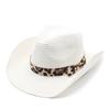 Straw Western Cowboy Hat Seaside Sunshade Sunscreen Hat Retro Casual Uv Protection Straw Hat Women'S Summer
