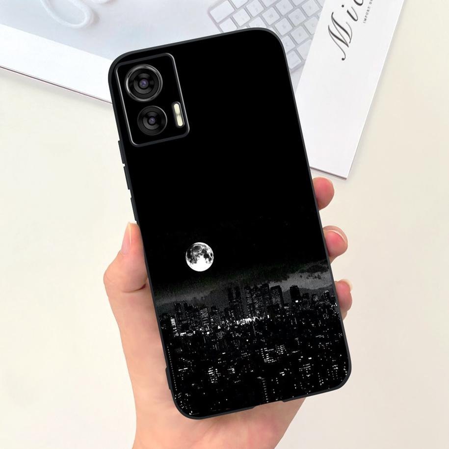 For Motorola Edge 30 Neo Case XT2245-1 Cute Cartoon Cat Painted Bumper Soft Silicone Cover For Motorola Edge 30 Lite 2022 Fundas