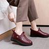 New Women Vulcanize Shoes New Winter Casual Slip On Fur Shoes for Women Waterproof Plush Print Shallow Mom Loafer