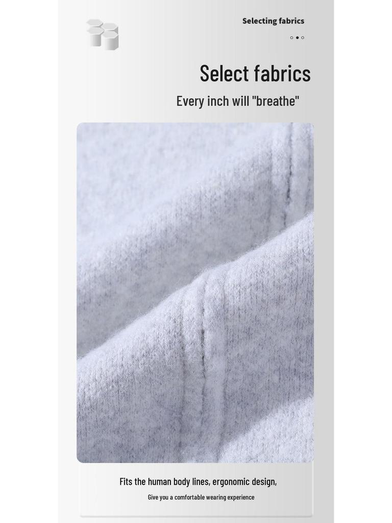 High-Quality Unisex Hooded Knit Cardigan – Warm, Thick, Casual Zipper Sweater