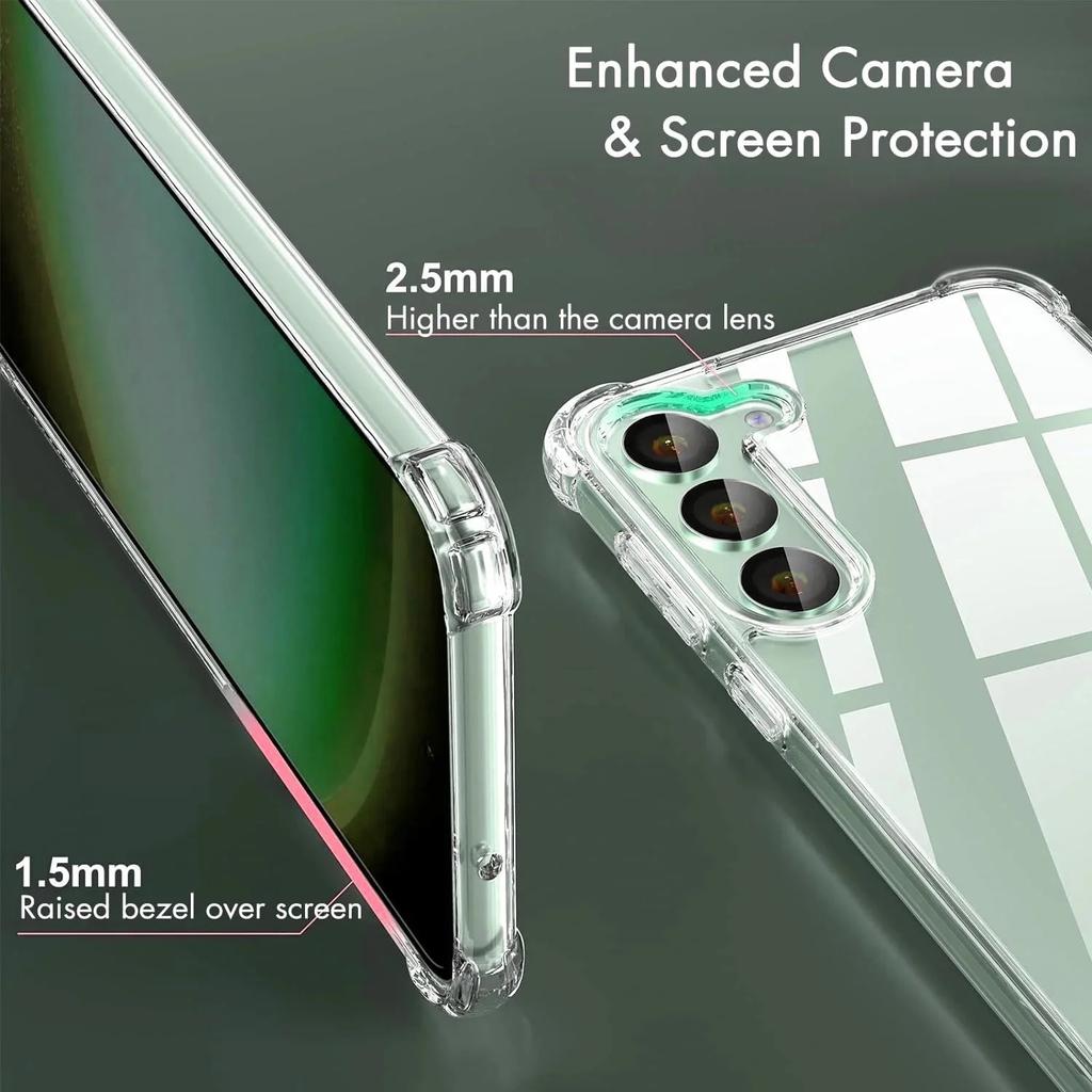 Transparent Shockproof Soft Case For Samsung Galaxy S10 S10E S20 S21 S22 S23 FE S24 Plus S25 Ultra Note 8 9 10 20 Clear TPI Case