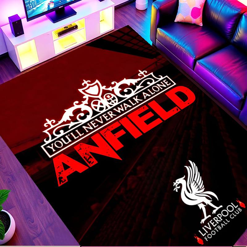 Liverpool F.C Print Rug, Washable Floor Carpet, For Entryway Dorm Laundry Room Office Study, Home Decor Birthday Christmas Gift