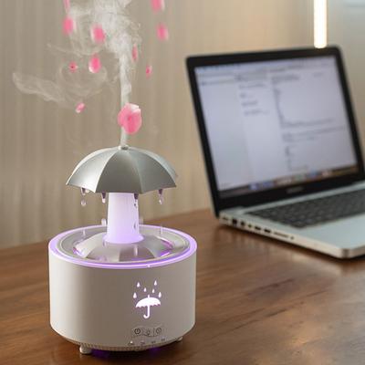 Humidificador de Paraguas Giratorio con 7 Luces Nocturnas LED Difusor de Aceites Esenciales con Control Remoto Difusor de Aromaterapia para Hogar Oficina