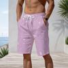 Men Plus Size Beach Shorts Abstract Black Gold Geometric Marble Print Drawstring Casual Swim Trunks For Summer Surfing Swimming