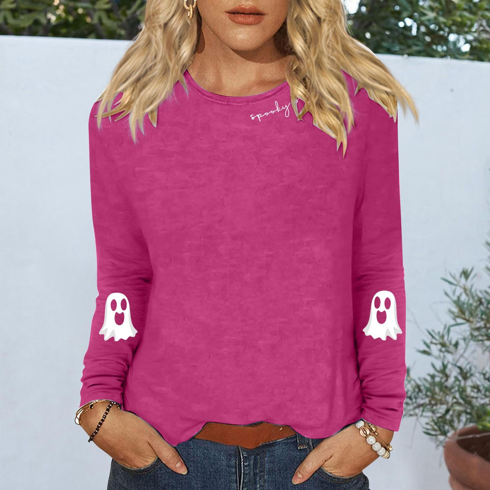 

Женский повседневный топ с длинными рукавами и круглым вырезом с цветочным принтом XXL