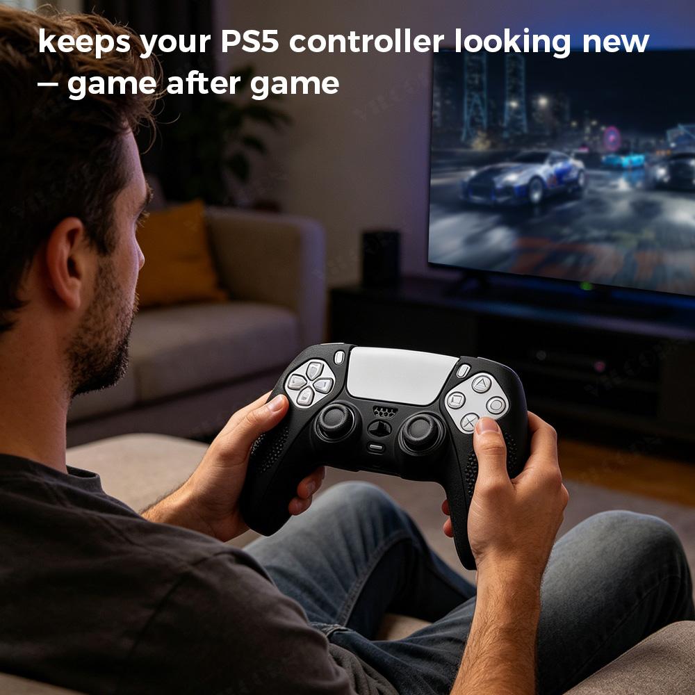 Protective Cover Skin for P5 Controller Anti-slip Silicone Case for P5 Slim Gamepad Cover Thumb Grips Accessories