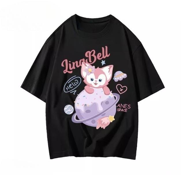 MINISO Linabell Print TShirts Loose Casual Short Sleeve Round Neck Tees Women Men Couple Versatile Hotselling Top Clothing S