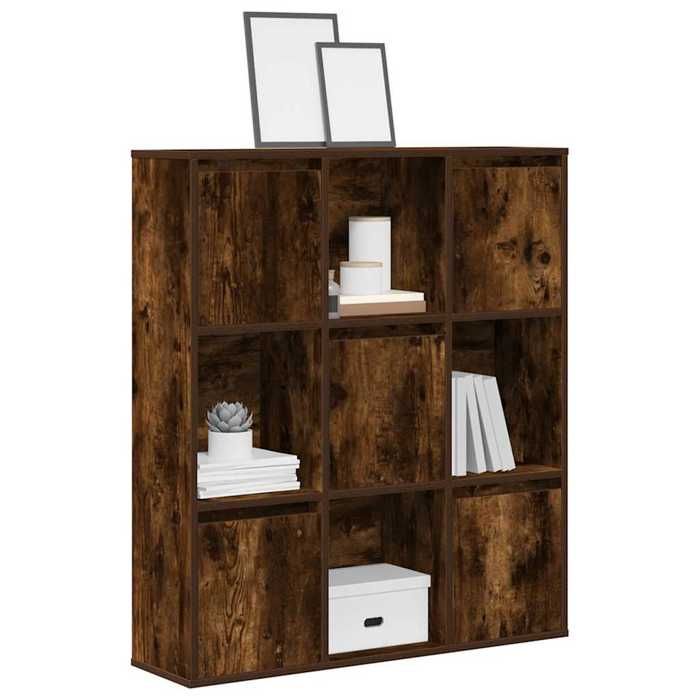 VidaXL Bibliothèque chêne fumé 89x24x101,5 cm bois d'ingénierie, étagère à livres, support de rangement, support à livres, 860404