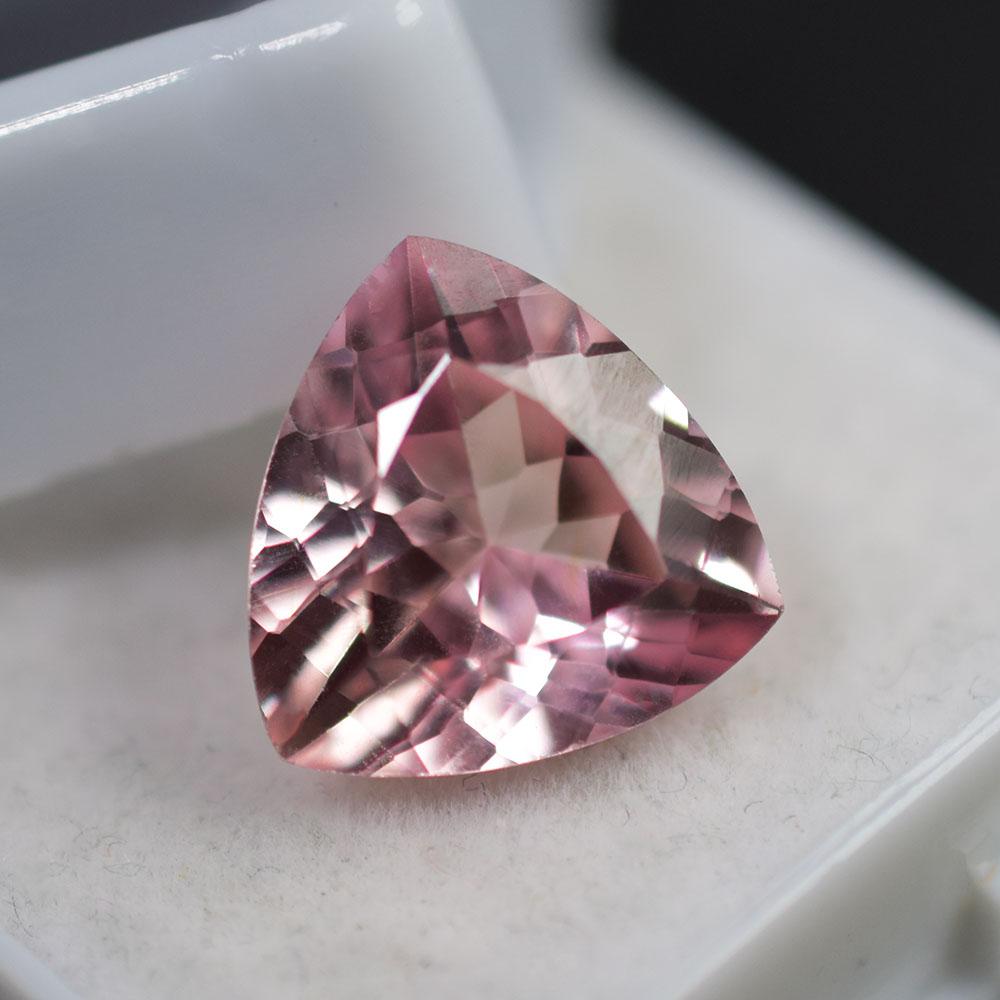 5.65 Ct Natural Pink Ceylon Sapphire CERTIFIED Trillion Cut Loose Gemstone