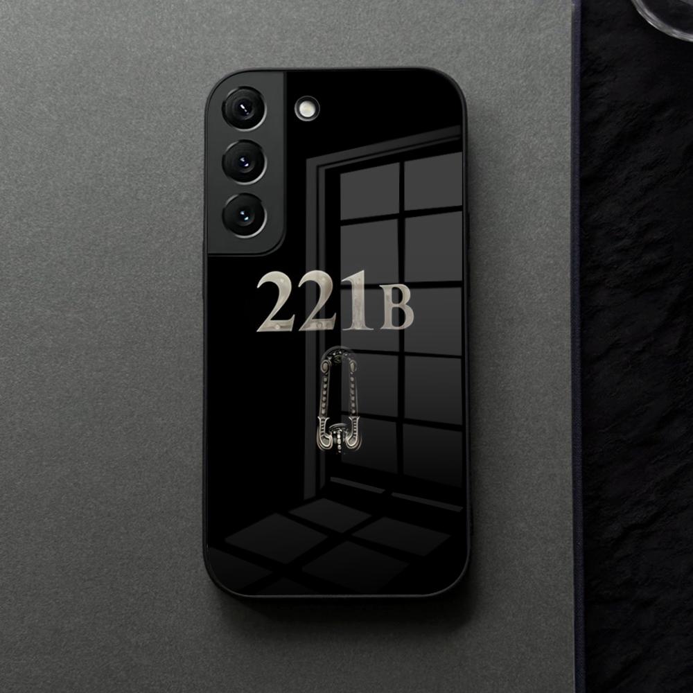 

221b-SherlockS-H-Holmes-TV Phone Case Glass For Samsung Galaxy S21 S25 S22 S20 S24 S23 Ultra Fe Plus A16 A34 A54 A24 Coque Samsung S23 FE