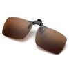 Polarized Clip On Sunglasses Metal Flip Up Ultra Light Eyewear Lens Compatible with Prescription Glasses Outdoor Use