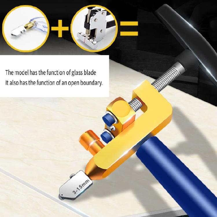 2-in-1 Glasfliesenschneider Stahlbrecherzange Handwerkzeug Keramikfliesenöffner Manuelles Fliesenwerkzeug Keramik