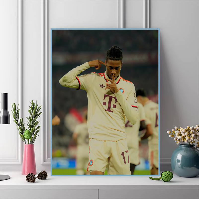 Michael Olise Pattern 3pcs 100% Round Full Drill 5D DIY Diamond Painting Embroidery Cross Stitch Rhinestone Décor