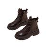 Thick-soled Martin boots women's 2025 autumn and winter new retro style lace-up single boots popular British outdoor casual short boots