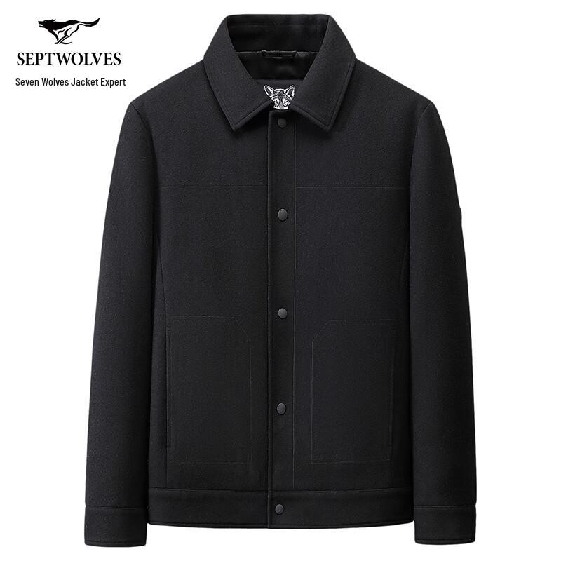 Septwolves Men s Wool Blend Lapel Jacket 2XL