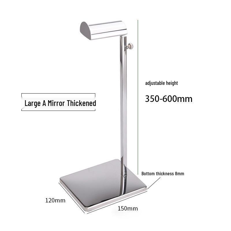 Adjustable Stainless Steel Handbag Display Stand with Gas Spring