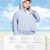 Adidas Urban Outdoor Solid Color Long Sleeve Dustproof Windproof Sun Protection Jacket Women Jacket Blue IP3956