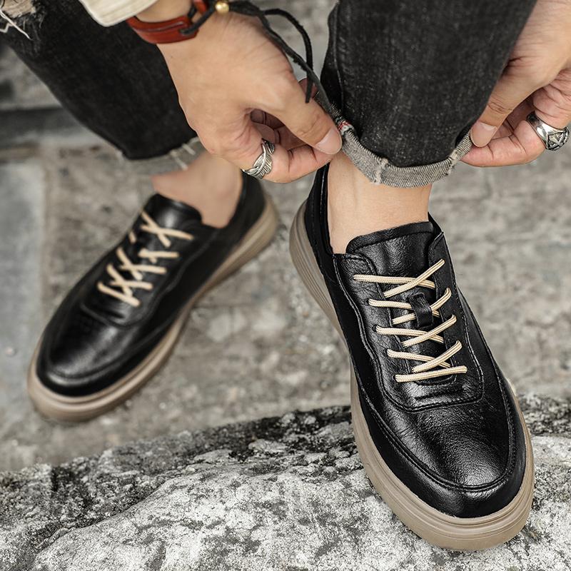 Breathable Outdoor Casual Shoes Genuine Leather Climbing Shoes Male Comfortable Sneakers Classic Tooling Men Walking Footwear