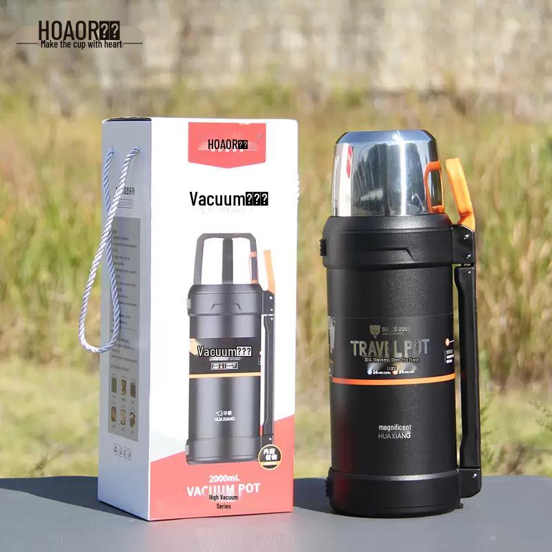 HOAOR 2000ml 316 Stainless Steel Insulated Tea & Food Flask