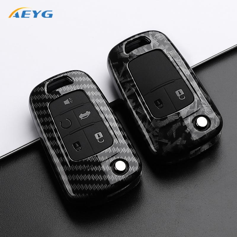 Abs Carbon Fiber Auto Key Fob Cover Case Fit For Chevrolet Cruze Aveo Trax Sail Malibu Captiva Opel Vauxhall Astra J Corsa Insignia Mokka