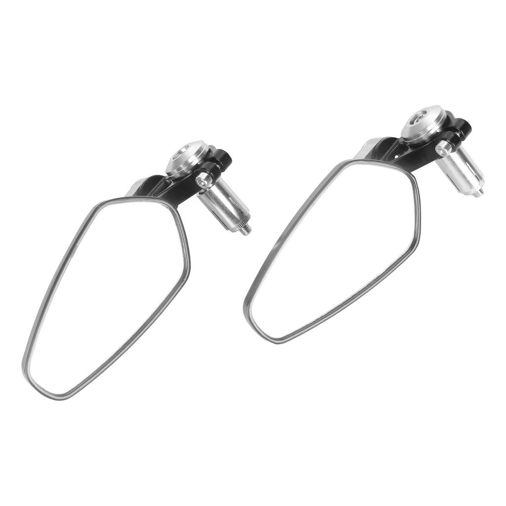 2PCS Motorcycle Rearview Mirror High Definition Clear View Aluminium Alloy Handlebar Side Mirrors for Motorbike