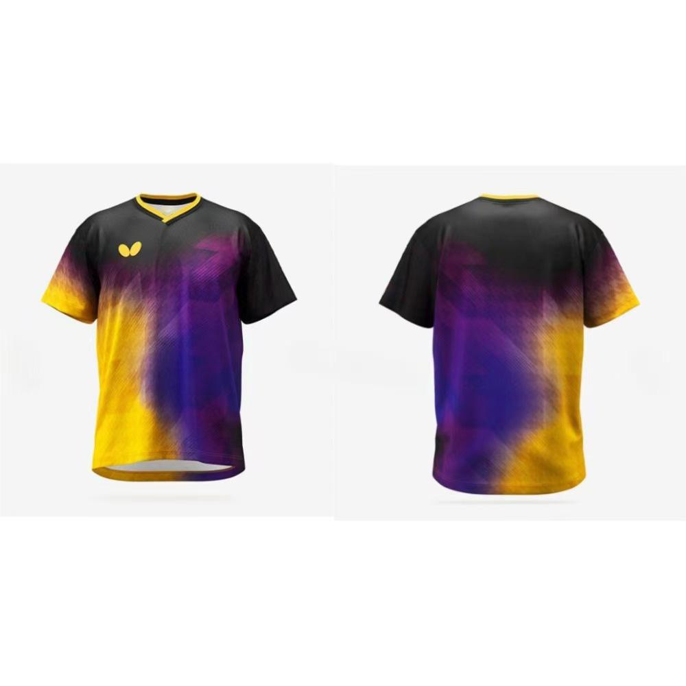 Men's and Women's Badminton Competition Breathable Table Tennis Tops, Quick-drying and Quick-descent Motorcycle T-shirts