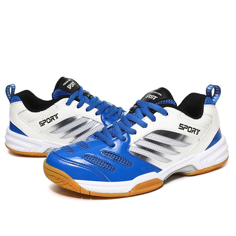 Foreign Trade Men's and Women's Badminton Shoes Beef Tendon Sole Breathable Shock Absorption Table Tennis Shoes Volleyball Shoes Tennis Shoes 48 Larg