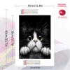 Tuxedo cat Pattern  3pcs 100% Round Full Drill 5D DIY Diamond Painting Embroidery Cross Stitch Rhinestone Décor