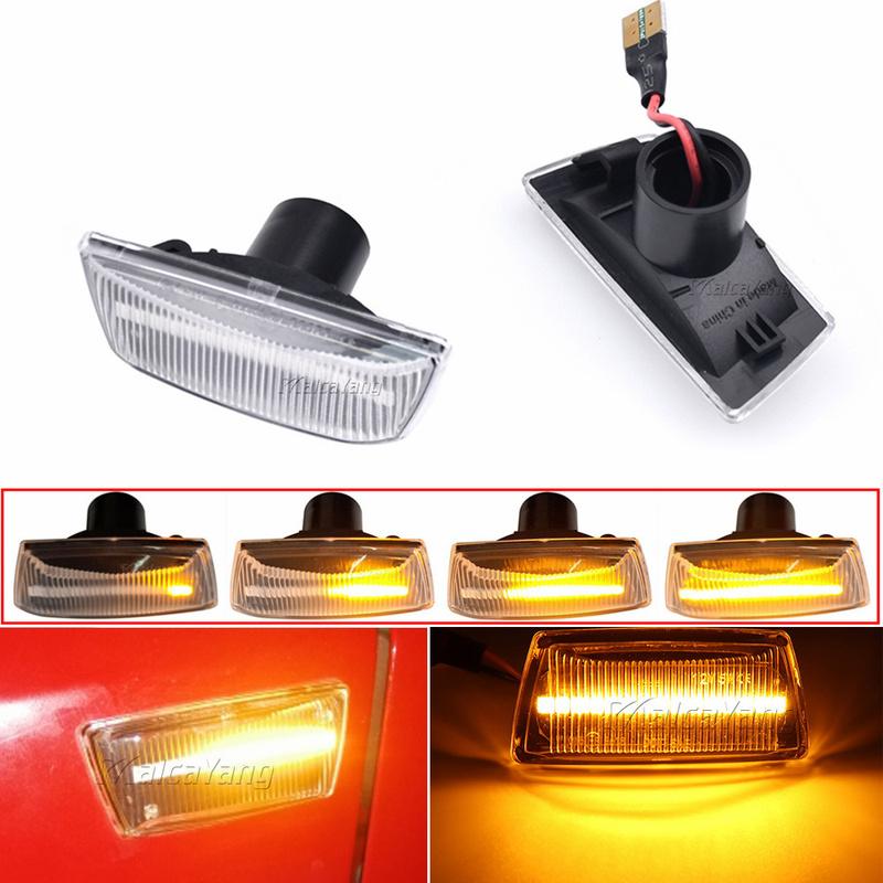 Led Dynamic Side Marker For Opel ignia Astra H Corsa D Zafira B For Chevrolet Cruze Turn Signal Light Sequential Blinker Lamp