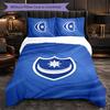 Ropa de Cama Temática del Portsmouth FC Juego de 3 Piezas Funda Nórdica Ropa de Cama Decorativa Para Habitación de Adolescentes Decoración del Hogar