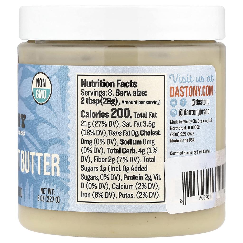 Dastony, Macadamia Nut Butter, Crunch, 8 oz (227 g)